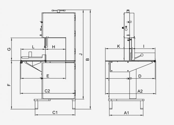 Напольная ленточная пила STL-390 F CE FIX TABLE